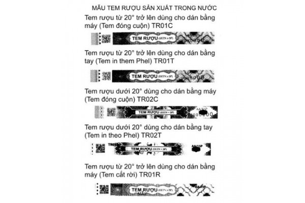 Quy định mới nhất về việc dán tem nhãn cho rượu nhập khẩu và rượu sản xuất trong nước